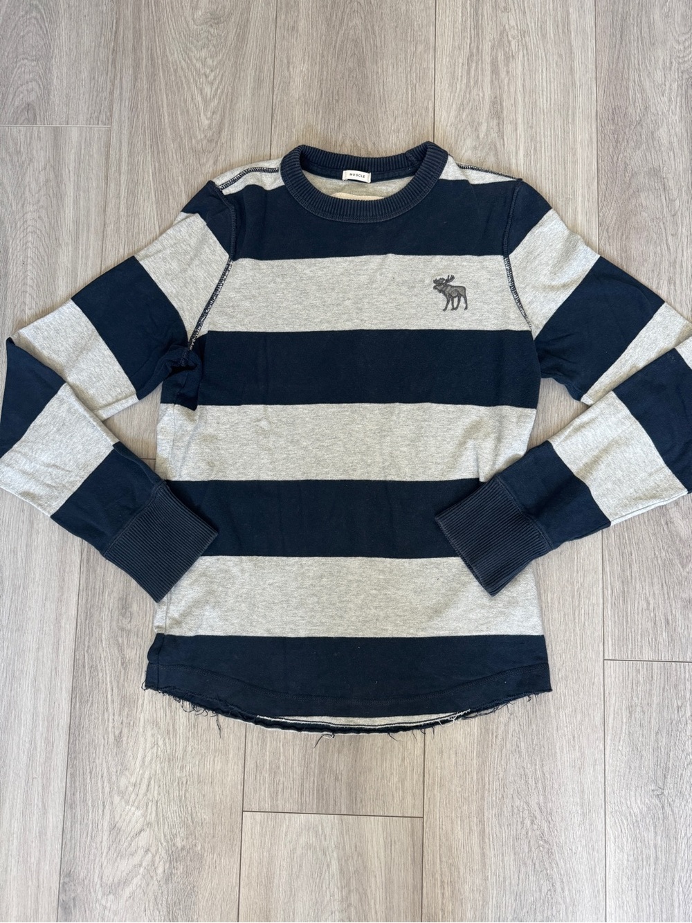 Mens Abercrombie and Fitch Striped Sweater